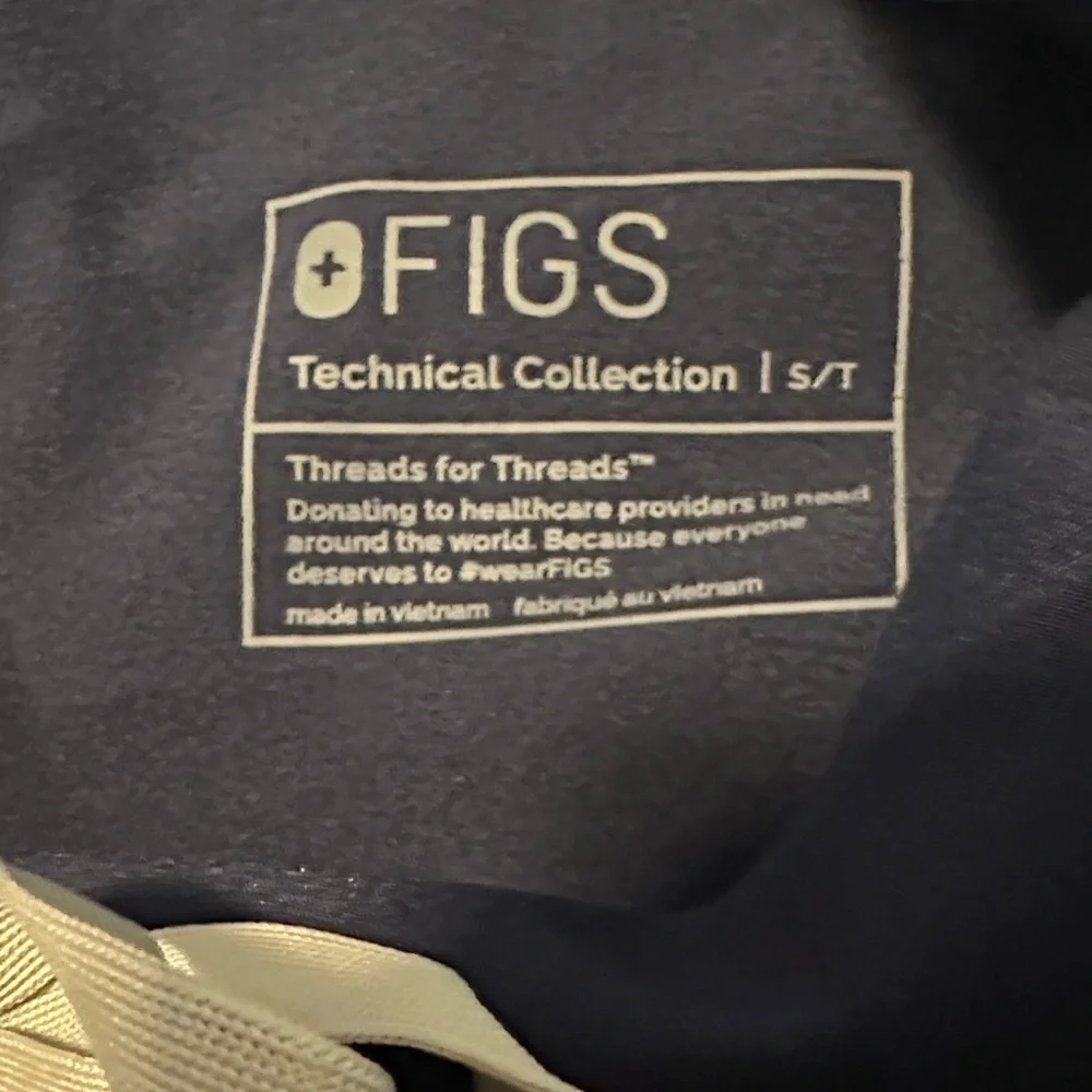 FIGS Tansen Navy Jogger Scrub Pants Men’s Small Tall Slim Fit Comfy Antiwrinkle